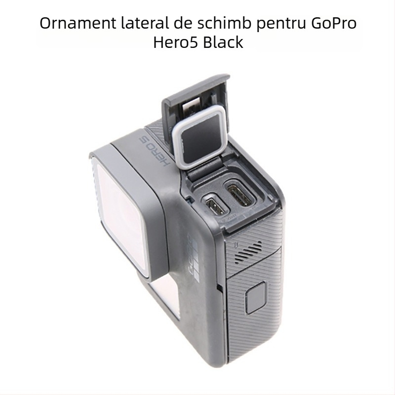 Capac lateral GoPro Hero5/6, capac HDMI/Date, piesă de înlocuire, material PC+silicone