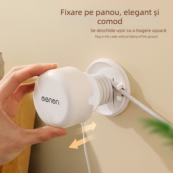 Moni Clip pentru Gestionarea Cablurilor – priză de bucătărie, Plastic, Stil Modern, Organizator de cabluri și Încărcător