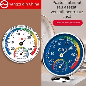 Senzor de temperatură și umiditate – Înaltă precizie, interior, montaj pe perete cu bază, termometru pentru cameră