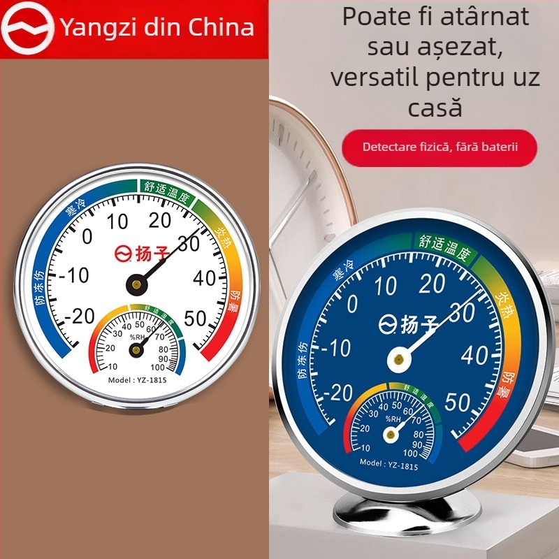 Senzor de temperatură și umiditate – Înaltă precizie, interior, montaj pe perete cu bază, termometru pentru cameră