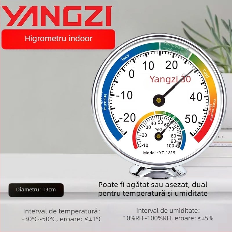 Senzor de temperatură și umiditate – Înaltă precizie, interior, montaj pe perete cu bază, termometru pentru cameră