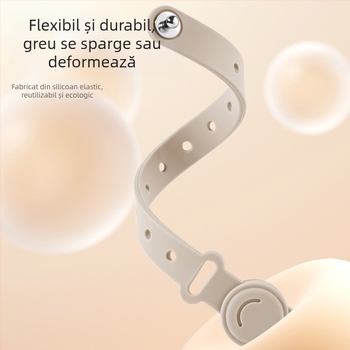 Organizator de cabluri montat pe perete din silicon cu magnet, holder pentru cabluri de date, design simplu și modern, pentru depozitare pe birou