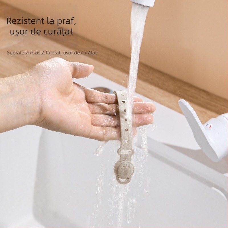 Organizator de cabluri montat pe perete din silicon cu magnet, holder pentru cabluri de date, design simplu și modern, pentru depozitare pe birou