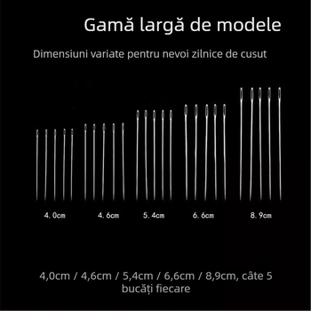 Set de desfăcut cusături, 34 de piese, ace din oțel lucrate manual, ace subțiri de cusut, stil modern