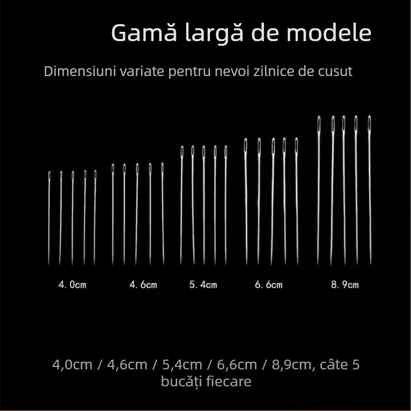 Set de desfăcut cusături, 34 de piese, ace din oțel lucrate manual, ace subțiri de cusut, stil modern
