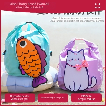 Rucsac pentru copii, nylon impermeabil, imprimeu cu animale, unisex, brand Little insect home, pentru activități în aer liber