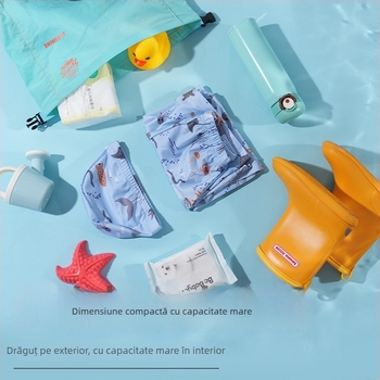 Rucsac pentru copii, nylon impermeabil, imprimeu cu animale, unisex, brand Little insect home, pentru activități în aer liber