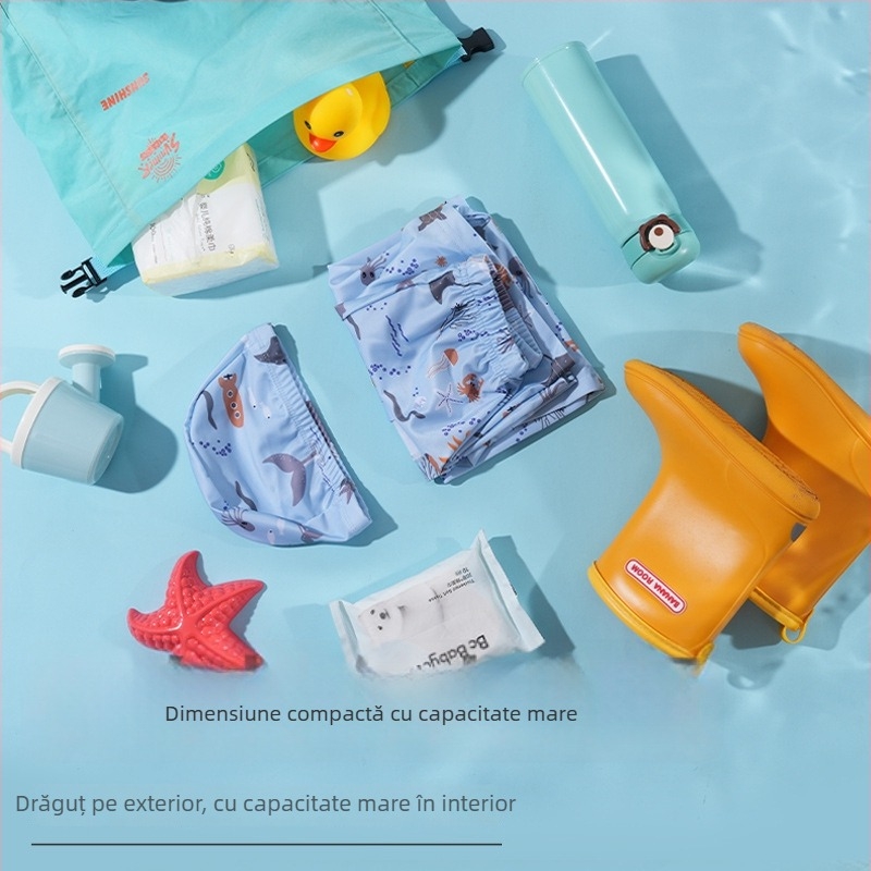 Rucsac pentru copii, nylon impermeabil, imprimeu cu animale, unisex, brand Little insect home, pentru activități în aer liber