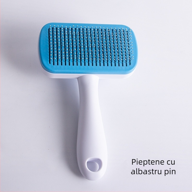 Pieptene pentru îngrijirea animalelor cu ace din oțel inoxidabil, formă pătrată, pentru câini mari — corp PP+ABS, marcă Cloud Butterfly