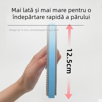 Yi chong Îndepărtător de păr pentru animale, design curbat, din plastic + TPR, pentru covoare, haine, canapele și paturi pentru animale