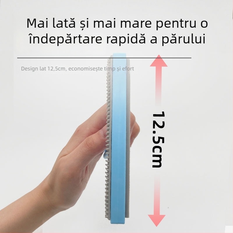 Yi chong Îndepărtător de păr pentru animale, design curbat, din plastic + TPR, pentru covoare, haine, canapele și paturi pentru animale