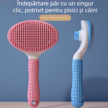 Pieptene pentru animale de companie din TPR – îndepărtare păr pentru pisici și câini, marca Independent