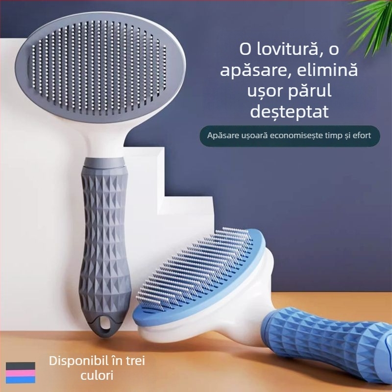 Pieptene pentru animale de companie din TPR – îndepărtare păr pentru pisici și câini, marca Independent