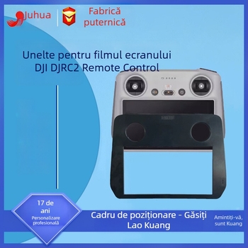 Protecție ecran DJI RC 2 – sticlă întărită, montaj rapid, unealtă de aplicare a filmului