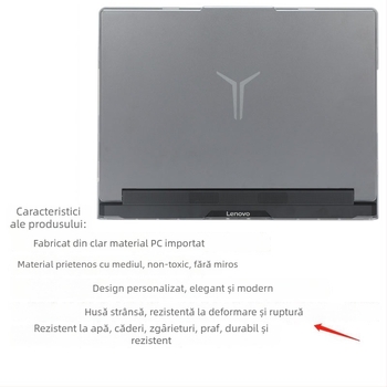 Husa de protecție pentru notebook Lenovo Savior Y9000P/R9000P – material PE, turnare prin injecție, carcasă corp, model Y9000p/R9000p, compatibil cu 2025 Lenovo Savior Y9000P/R9000P notebook