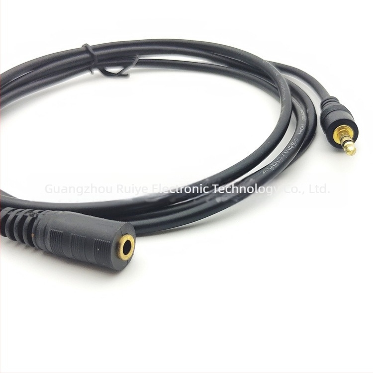 Cablu AV de extensie 3,5 mm, conectare masculin-feminin, cu nucleu din cupru placat cu aur, pentru căști, telefoane, proiectoare și PC-uri