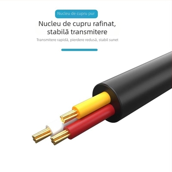 Cablu AV Choseal/Akihabara, model Q354/QS3210, miez OFC cupru, contacte placate cu aur