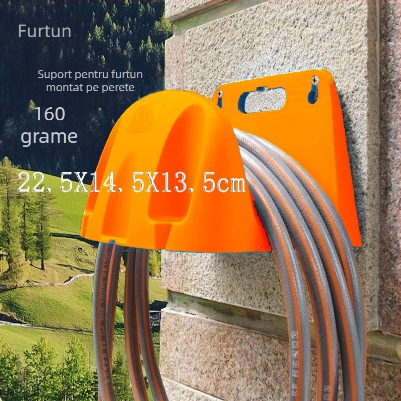 Raft de stocare pentru furtun pe perete din plastic pentru unelte de irigații și udare în grădină (Material: PP; Tip: suport pentru țevi de apă; Conectare: conectare rapidă; Aplicații: grădină de acasă, agricultură, spații verzi publice)