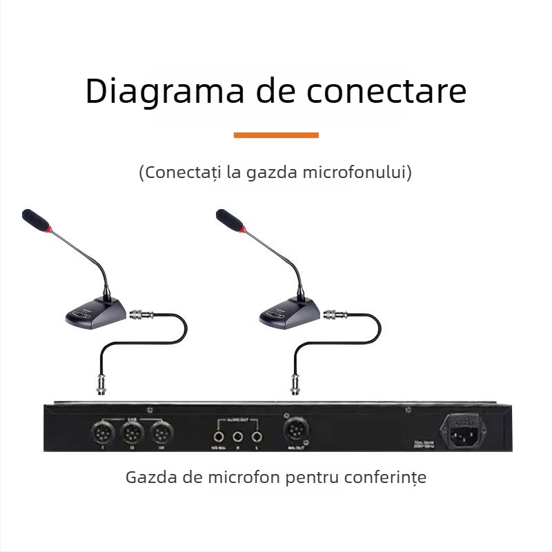 Cablu audio, microfon cu 8 nuclee, conector aviatic cu 8 pini pentru sisteme de conferințe, conectare bărbat-femeie / bărbat-bărbat, placat cu nichel, miez din cupru emailat, cupru fără oxigen, ROHS