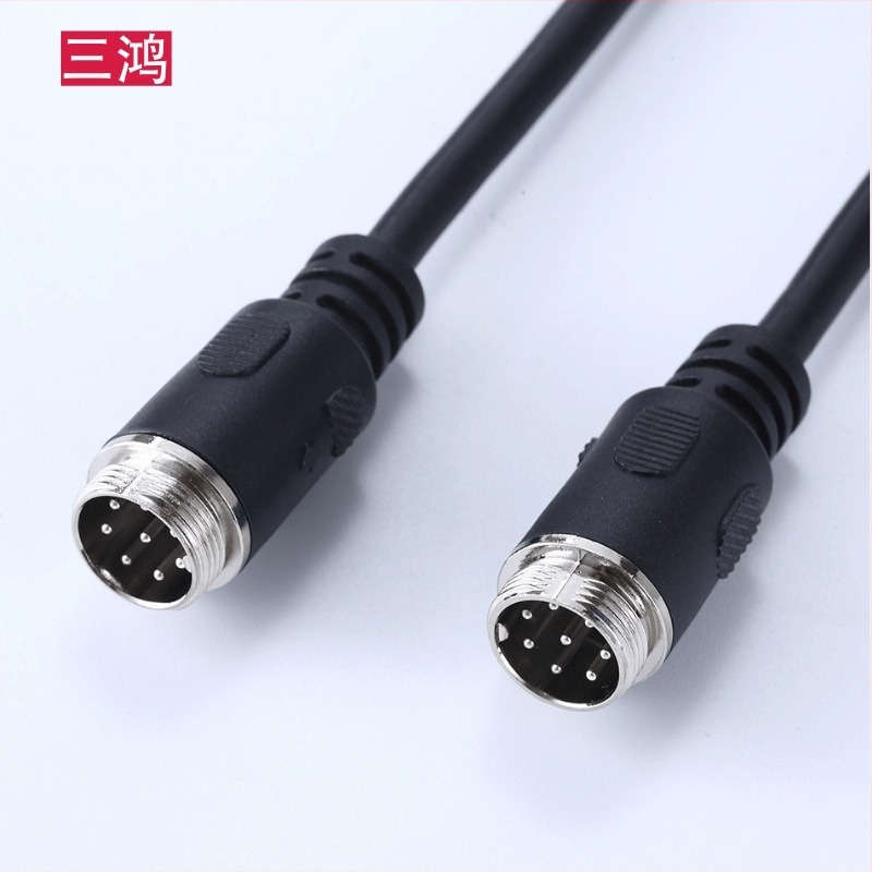Cablu audio, microfon cu 8 nuclee, conector aviatic cu 8 pini pentru sisteme de conferințe, conectare bărbat-femeie / bărbat-bărbat, placat cu nichel, miez din cupru emailat, cupru fără oxigen, ROHS