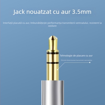 Cablu audio Type-C trei în unu, adaptor 3.5 mm la 6.35 mm, placat cu aur, miez de cupru, cupru fără oxigen, 40 g