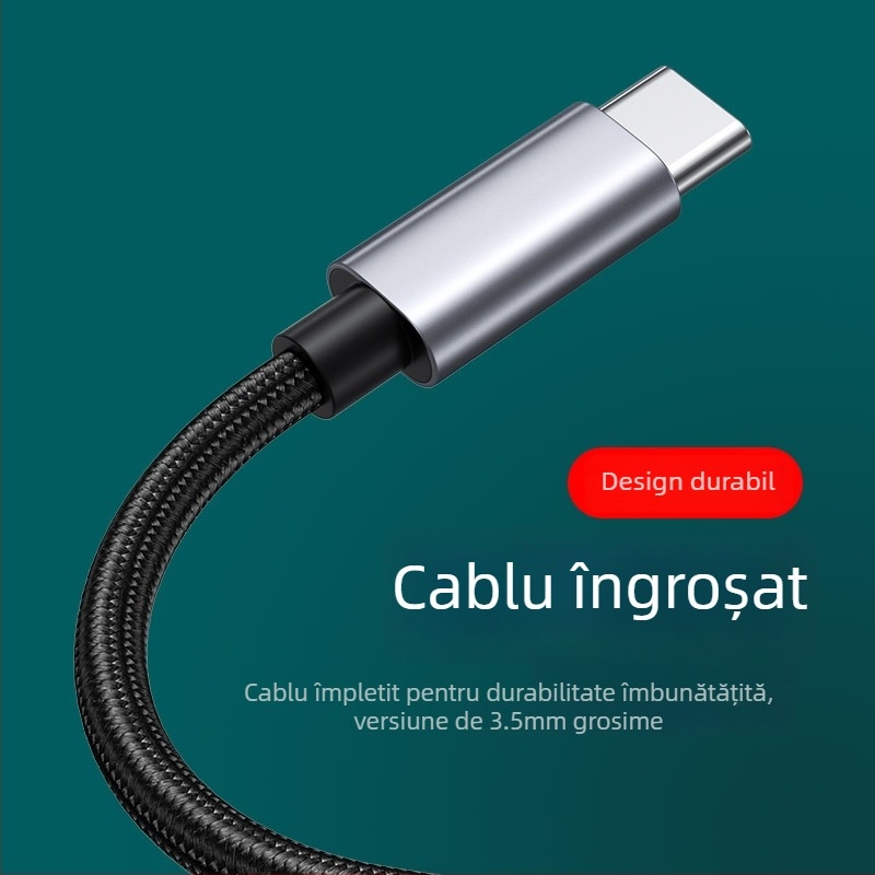 Jiawan RC1 cablu audio RCA, nucleu de cupru placat cu aur, sârmă de cupru pur, 3,5 mm la conector RCA stereo