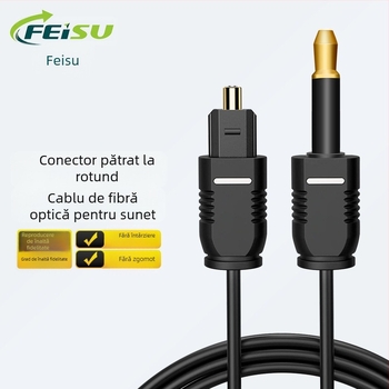 FS Flying Speed T-201 cablu audio Toslink digital cu fibră optică, contacte aurite, nucleu PMMA, ROHS