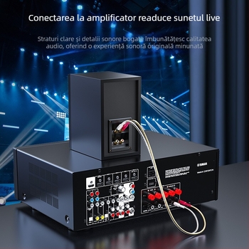 Cablu pentru difuzoare, miez din cupru placat cu aur, PVC izolație, certificat ISO 9001