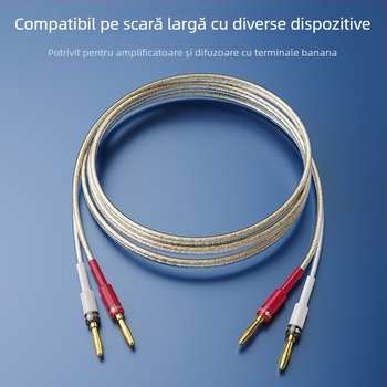 Cablu pentru difuzoare, miez din cupru placat cu aur, PVC izolație, certificat ISO 9001
