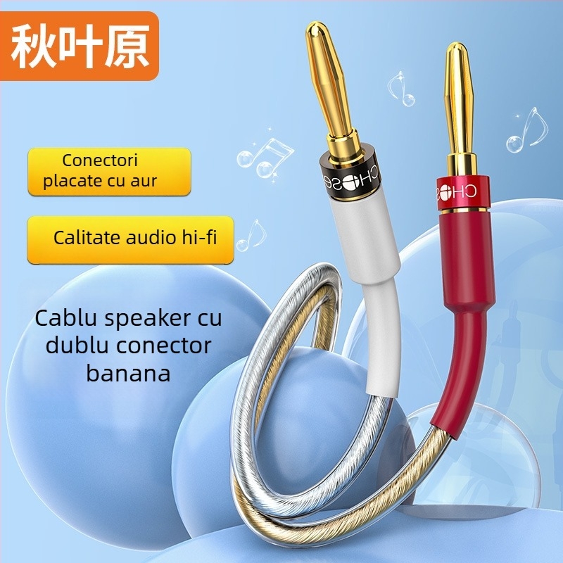 Cablu pentru difuzoare, miez din cupru placat cu aur, PVC izolație, certificat ISO 9001