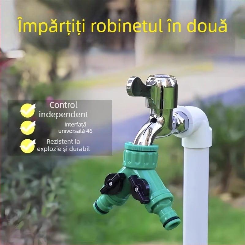 Cuplă de țevi din plastic, divizor 1 la 2, brand Do it yourself, pentru grădinărit acasă