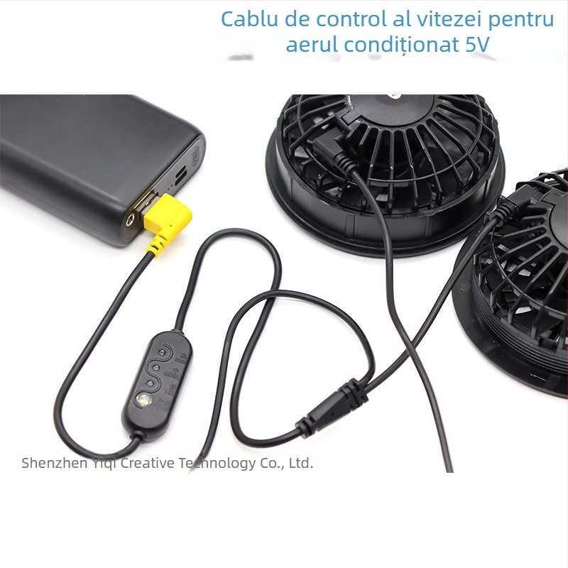 D02 cablu reglare viteză pentru haine cu aer condiționat, divizor 1 la 2, linie de control DC central 5V, lungime 1,12 m