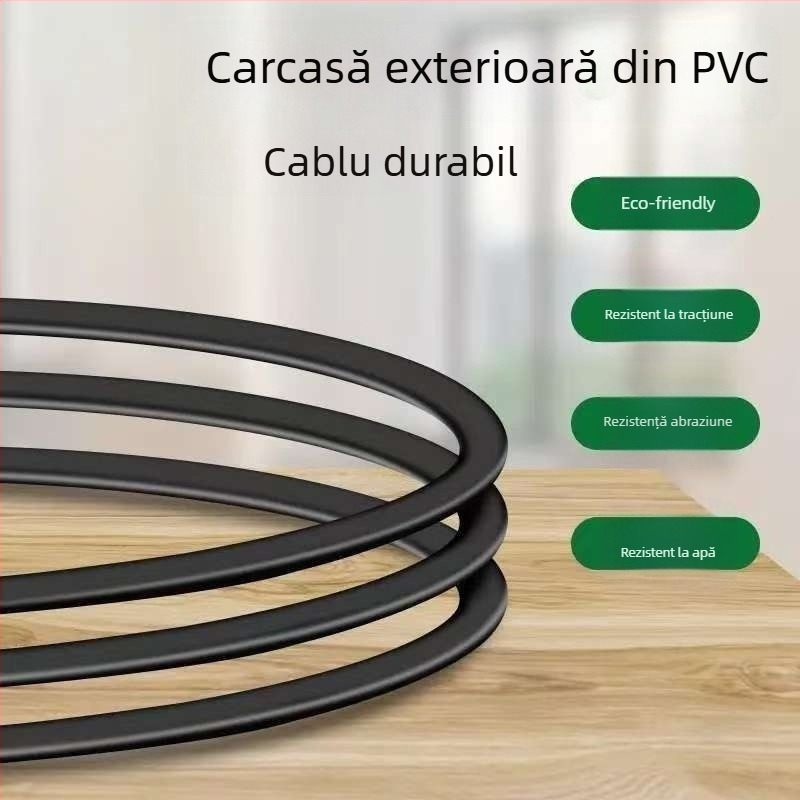 Cablu de alimentare Shenghang, izolație PVC, certificat Tsti, utilizare generală
