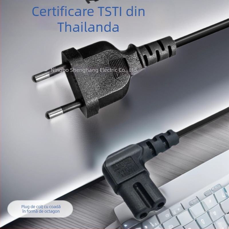 Cablu de alimentare Shenghang, izolație PVC, certificat Tsti, utilizare generală