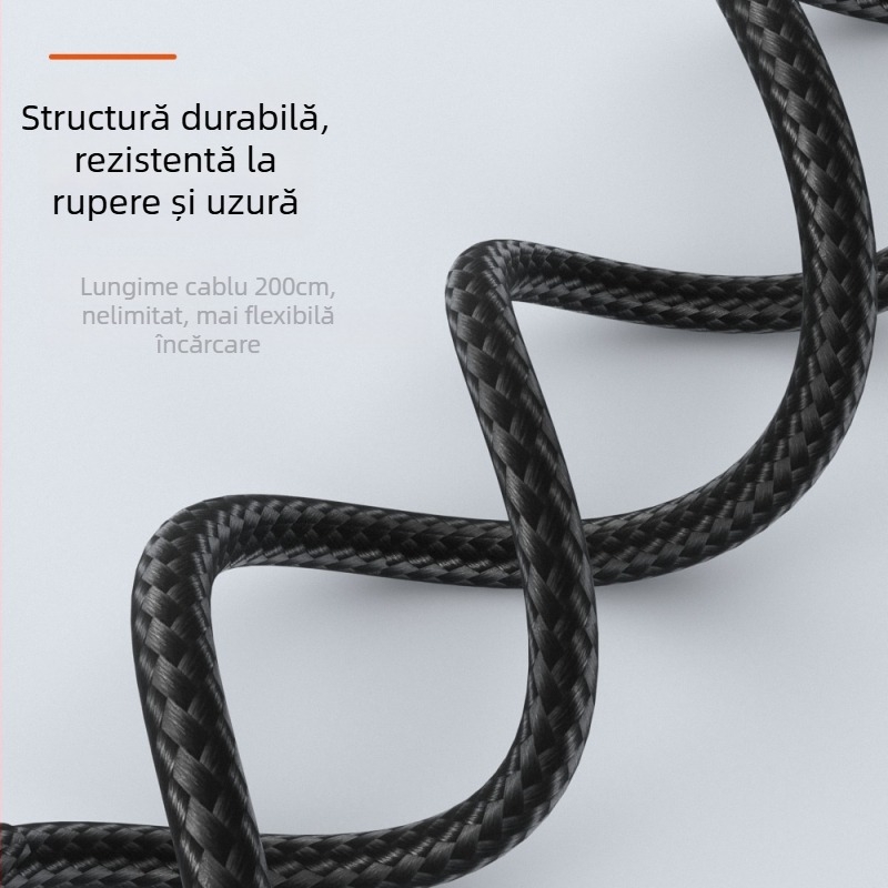 Cablu Type-C la portul pătrat Lenovo PD3.1, 2 m, 135 W, pentru seria Lenovo saver, OEM