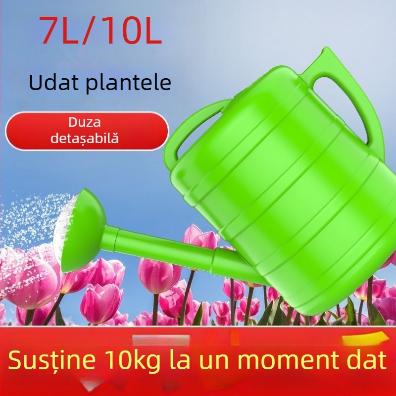 Stropitoare de udare cu corp întărit, rezistentă la impact, capacitate mare, portabilă și multifuncțională pentru udarea legumelor și a florilor