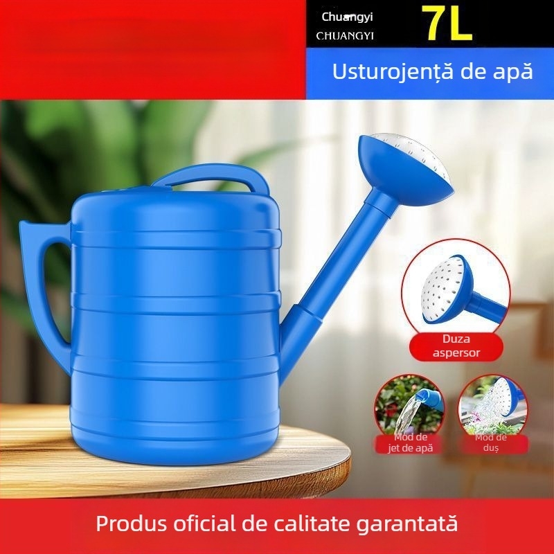 Stropitoare de udare cu corp întărit, rezistentă la impact, capacitate mare, portabilă și multifuncțională pentru udarea legumelor și a florilor