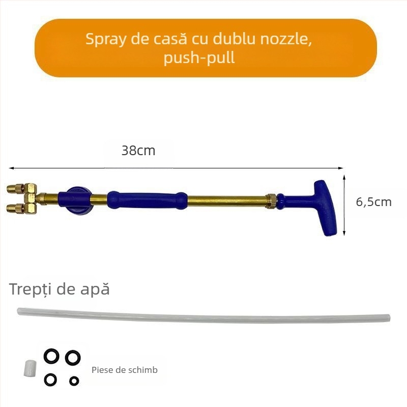 Stropitoare din cupru cu pulverizator cu acționare prin apăsare-tras și duză de pulverizare