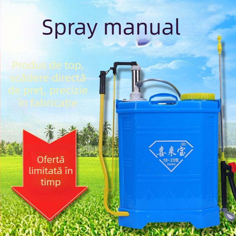 Pulverizator de pesticide, pulverizator plastic manual cu furtun de apă pentru agricultură, pentru pomi fructiferi