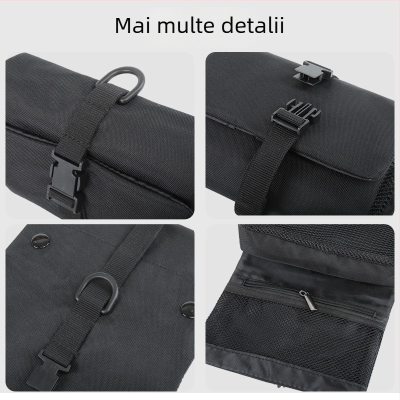 Geantă de călătorie pentru cosmetic cu cârlig detașabil, formă cub, nylon, stil japonez, organizator de machiaj multifuncțional