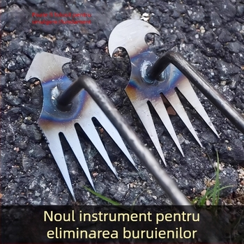 Set de grădinărit din trei piese: unelte de plivit, sapa, greblă; Material: oțel mangan; Brand: Jihui; Potrivit pentru alte operațiuni de grădinărit
