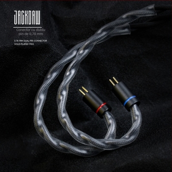 Cvj Magpie Cablu audio tricotat manual, dual-core, 400 fire din cupru fără oxigen, conectori 3.5 mm și 4.4 mm