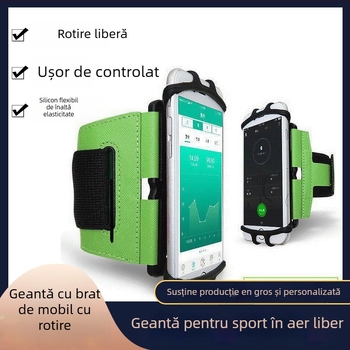 Geantă de braț pentru outdoor – Unisex, curea de braț rotativă, material Lycra-Silicone, logo imprimat, etichetă privată personalizabilă (Rongcan)