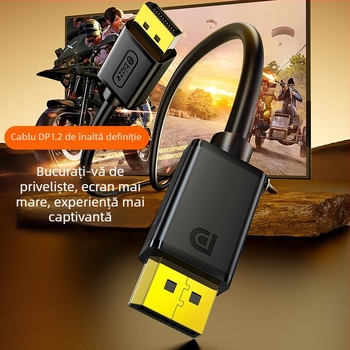 Cablu DisplayPort 1.2, înaltă definiție, PC compatibil, cu adaptor, cupru fără oxigen