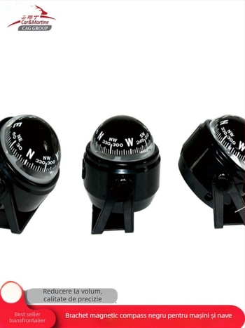 Busolă auto, magnetică marină, luminoasă, cu precizie înaltă, reglabilă