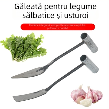 Mică lopată de grădină pentru săparea legumelor sălbatice, plivire, plantarea de usturoi și flori, eliminarea rădăcinilor