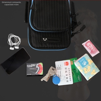 FLEAP Geantă de braț sport unisex, din Oxford, cu logo personalizabil și etichetă privată licențiată