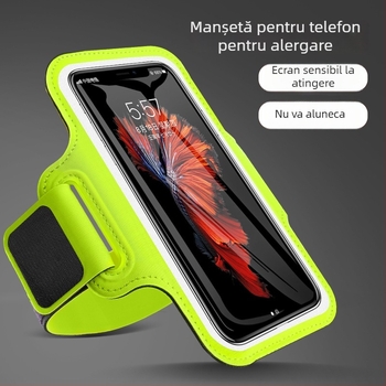 Geantă de braț pentru sport în aer liber, ultra-ușoară, universală pentru telefoane Apple și Huawei, material Nylon-Lycra