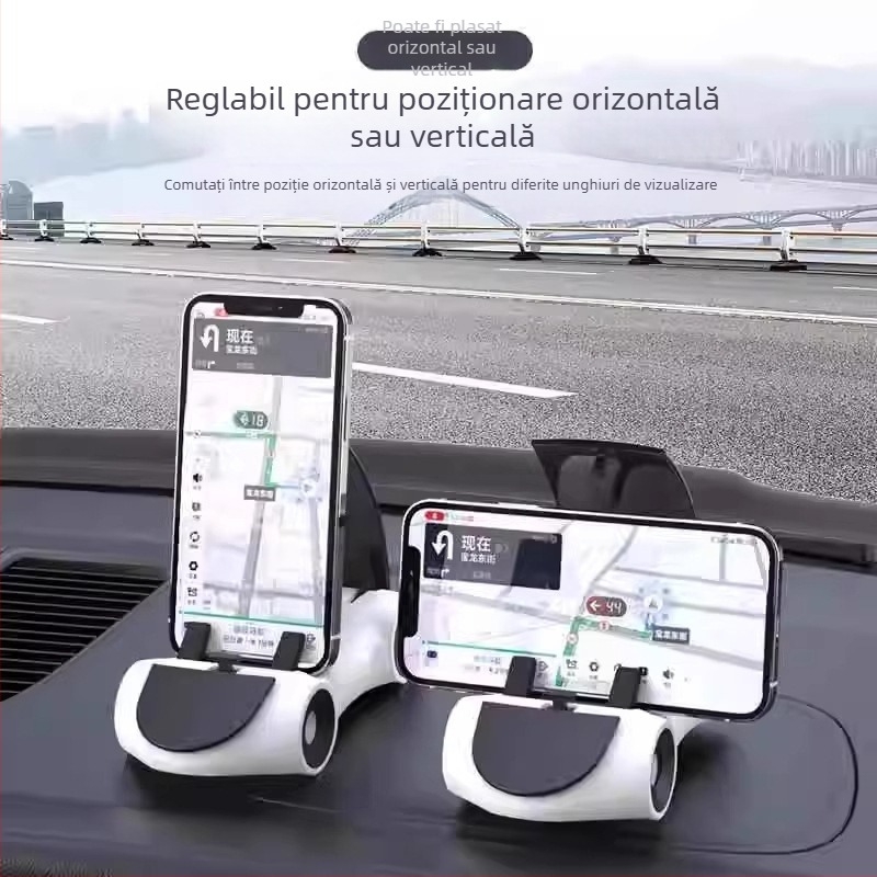 Koji Suport pentru telefon auto cu montare prin adeziv pe bord – universal, nealimentat, pentru navigație