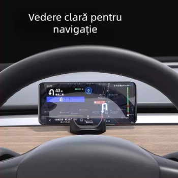 Suport universal pentru telefon în mașină, montaj cu adeziv — panoul de instrumente (certificat 3C 2023180711048145; Montaj cu adeziv; Panoul de instrumente; Compatibil universal; Nu este reîncărcabil)